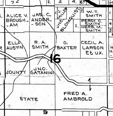 1936 Metsker map