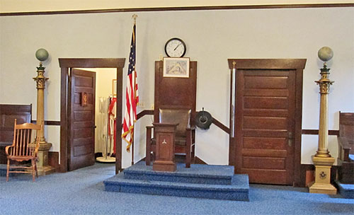 Upstairs Entry end, Masonic Hall