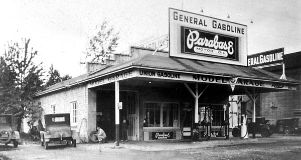 The new Model Garage building, 1928.