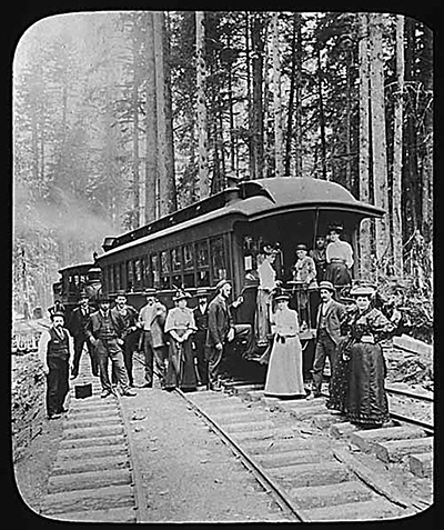 Opening of Railway in 1887, unknown location. (MOHAI)