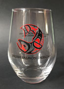 Salish Salmon Wine Glass